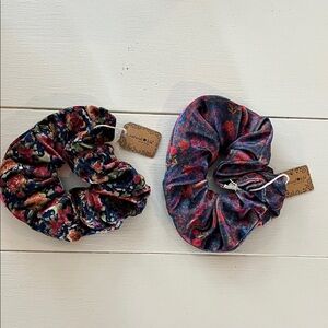 Natural Life Multicolor Velvet Scrunchies